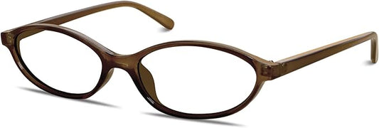 Retro Oval Sunglasses for Women Chic Cat Eye 90s Sunnies Lightweight Narrow Shades Trendy UV protection Sun Glasses