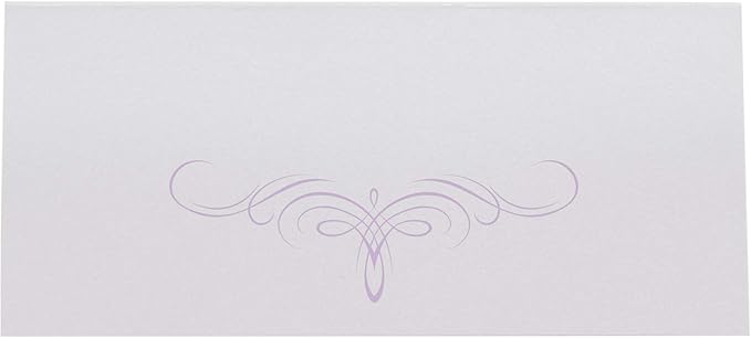 Decadent Flourish Printable Place Cards, Lavender (Choose Color), Set of 60 (10 Sheets), Laser & Inkjet Printers - Wedding, Party, Dinner, and Special Events - Made in the USA