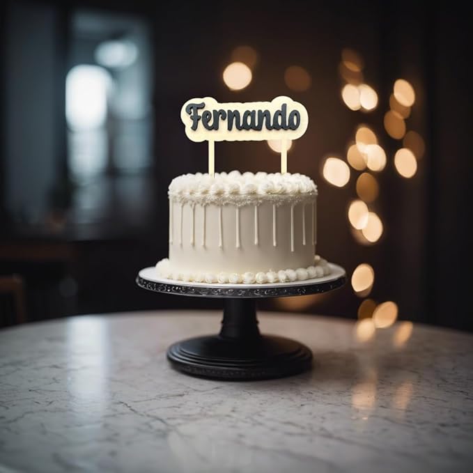 Personalized Name Cake Topper, Baby Shower, Birthday, First Birthday Party Decor, 2 Sizes, Many Fonts and Colors