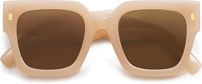 SOJOS Vintage Oversized Square Sunglasses for Women,Retro Womens Luxury Big Large Sun Glasses UV400 SJ2194