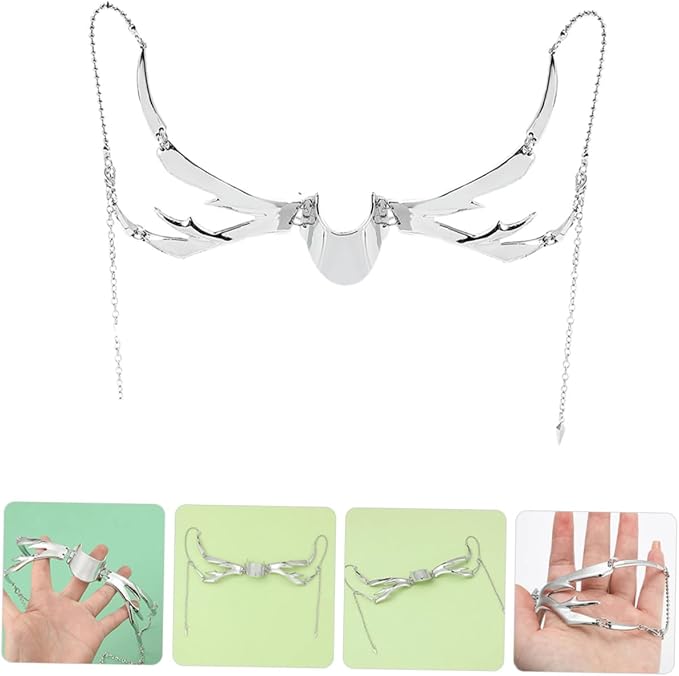 Punk Style Metal for Women Half Face Irregular Shape Party Accessory for Halloween Mardi Gras and Role-playing Events