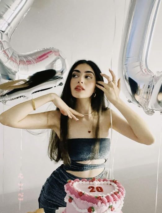 40 Inch Big Silver Number 2 Balloon Birthday Decoration, Number 2 Helium Balloon 12 20 22 23 24 26 28 32 42 Celebration, Boy Girl Baby Anniversary Party Graduations Supplies Decorations