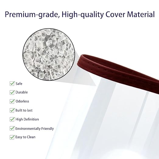Goodsmart Restaurant Menu Covers – 25 Pack Burgundy 2-View, Top-Loading Menu Holders, Vinyl & Plastic Café Menu Covers, Clear Menu Sleeves, Fits 11" x 17" & 8.5" x 11", Gold Corners