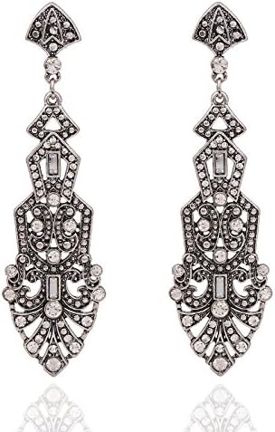 DRESHOW 1920s Great Gatsby Accessories for Women Flapper Headpiece Headband Gloves Costume Harlem Nights Accessories Set