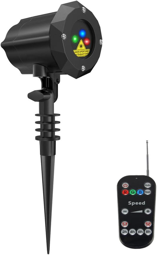 Poeland Garden Lights Moving Laser Christmas Lights Firefly Star Projector for Home and Garden