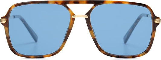 SOJOS Sunglasses for Women & Men, Square, Retro, Polarized Lens, Trendy Aviator, 90s Shades
