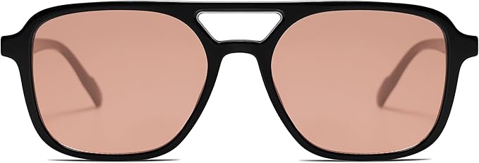 SOJOS Retro Aviator Sunglasses for Women Men,Trendy Rectangle Womens Mens Shades Sun Glasses SJ2202
