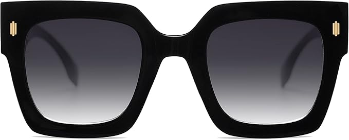 SOJOS Vintage Oversized Square Sunglasses for Women,Retro Womens Luxury Big Large Sun Glasses UV400 SJ2194