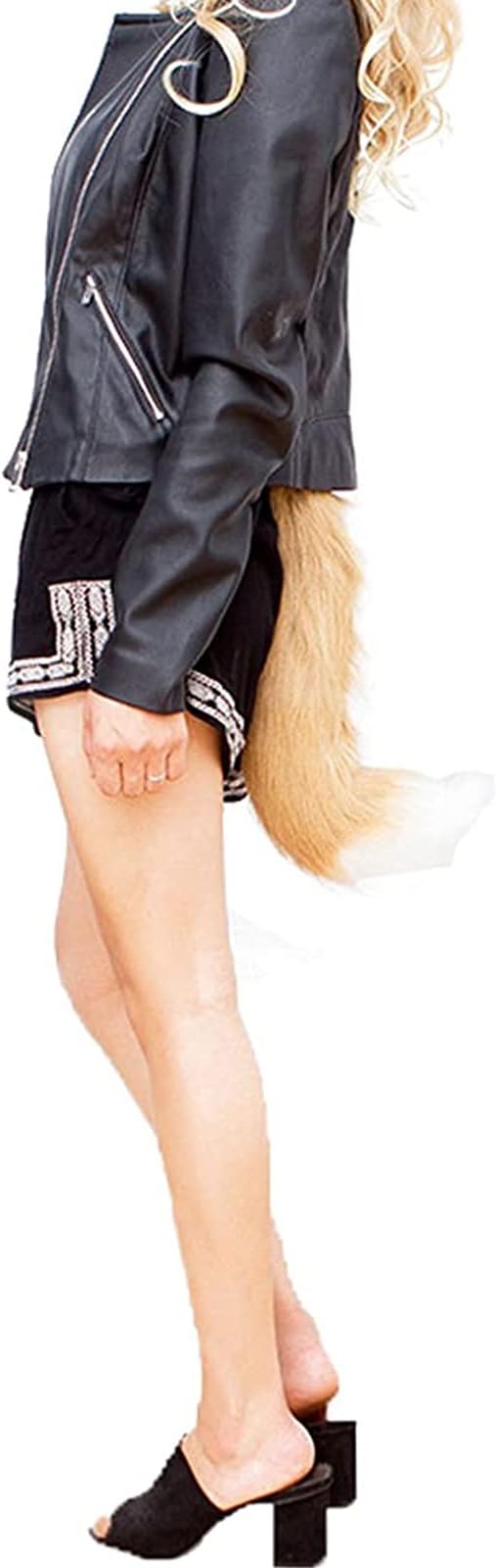 Faux Fur Fox Costume Tail Cosplay Halloween Christmas Party Costume One Size