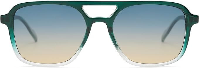 SOJOS Retro Aviator Sunglasses for Women Men,Trendy Rectangle Womens Mens Shades Sun Glasses SJ2202