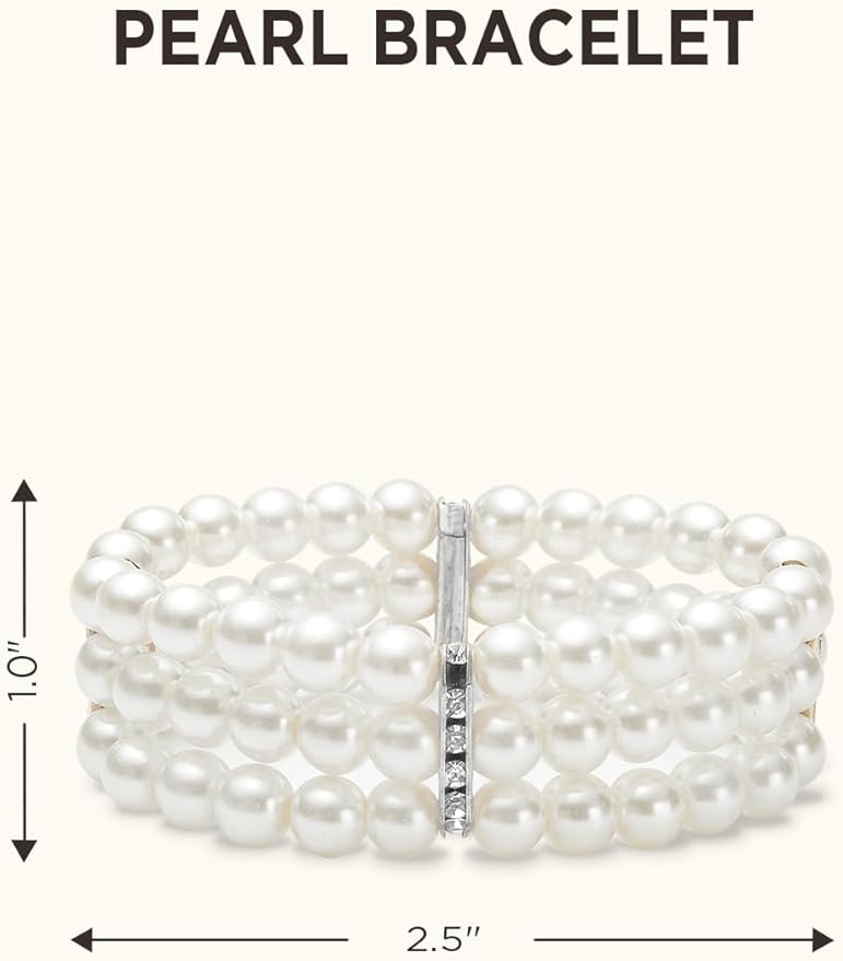 BABEYOND 1920s Flapper Accessories Gatsby Costume Accessories Set 20s Flapper Headband Pearl Necklace Gloves