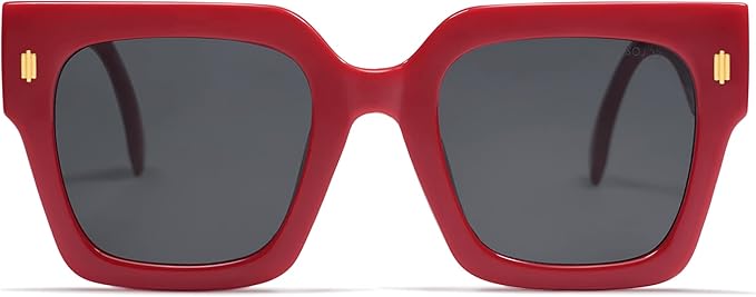 SOJOS Vintage Oversized Square Sunglasses for Women,Retro Womens Luxury Big Large Sun Glasses UV400 SJ2194