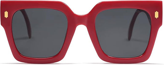 SOJOS Vintage Oversized Square Sunglasses for Women,Retro Womens Luxury Big Large Sun Glasses UV400 SJ2194
