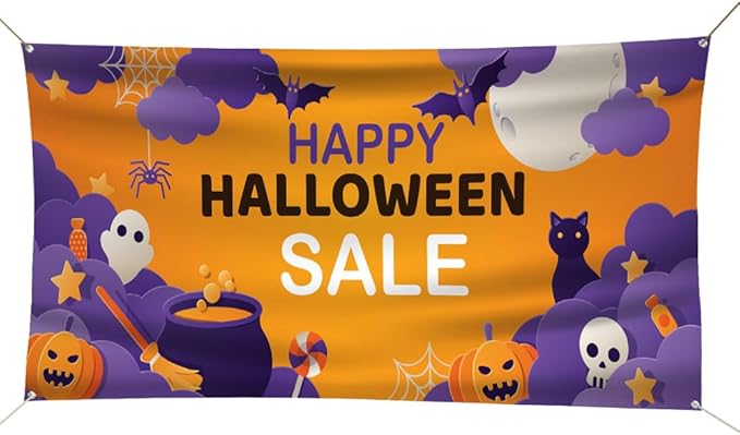 Custom Vinyl Banner - Vinyl Printed Personalized Banner Indoor & Outdoor Use for Display, Business, Events, Trade Shows, Grand Openings, Celebrations - ANY SIZE, ANY DESIGN - Next Day Turnaround | Print with Provision (Landscape)
