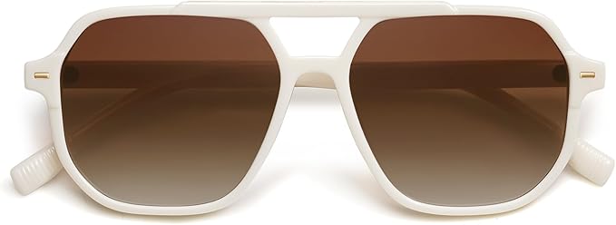 SOJOS Retro Trendy Aviator Polarized Sunglasses Men Women Vintage 70s Square Stylish Frame Sun Glasses SJ2283