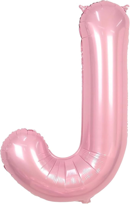 Pink Letter J Balloons,40 Inch Balloons Letter J Mylar Helium Large Pink J Balloon for Birthday Party Anniversary Decorations