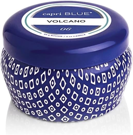 Capri Blue Mini Tin Candle - 3 Oz - Volcano - Blue