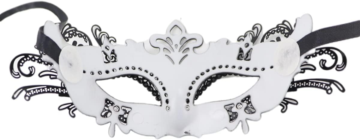 Coolwife Couples Masquerade Masks Metal Venetian Mardi Gras Party Evening Prom Costume Mask