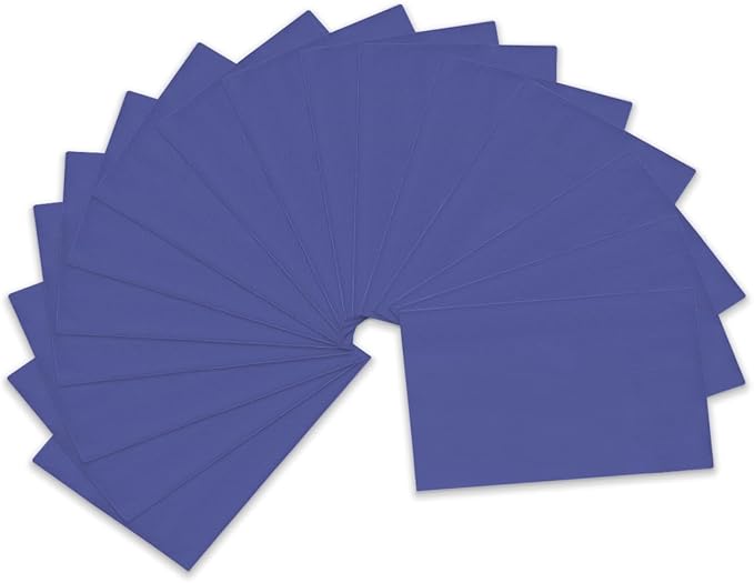 qiqee Bluish Blue Paper Napkins 13 * 16inch Guest Paper Disposable Towels Napkin Paper Hand Towels for Wedding, Dinner, Birthday Party, Dessert Cocktail ＆ Kitchen Napkins（ 120 Count）