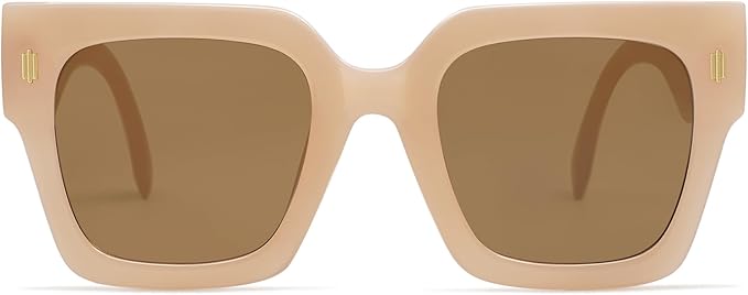 SOJOS Vintage Oversized Square Sunglasses for Women,Retro Womens Luxury Big Large Sun Glasses UV400 SJ2194