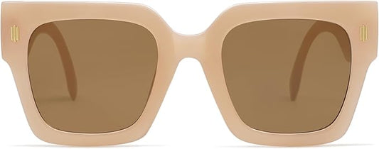 SOJOS Vintage Oversized Square Sunglasses for Women,Retro Womens Luxury Big Large Sun Glasses UV400 SJ2194