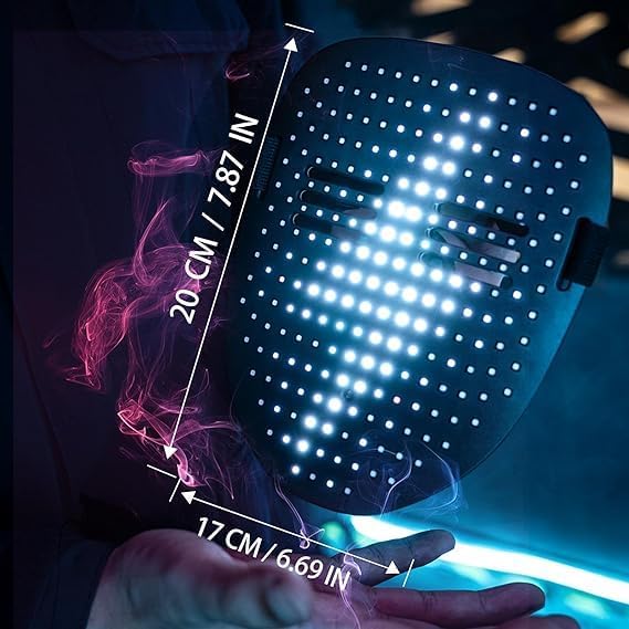 gesture-sensing Led multi-changeable masks light up the face-changing masks for Halloween and Christmas masqueradeballs