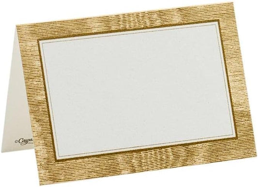 Caspari Moiré Place Cards in Gold, 30 Included