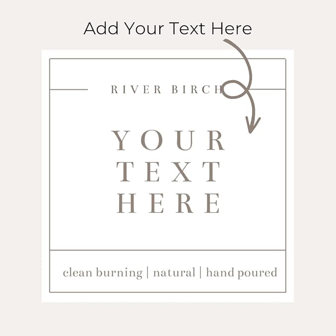 River Birch Candles Custom Label 10 Pack Pick Your Scent | Scented Candles | Bulk Premium, All-Natural, Non-Toxic, Soy Wax | 8.5oz 40-45 Hour Burn Time | Relaxing Gifts for Home