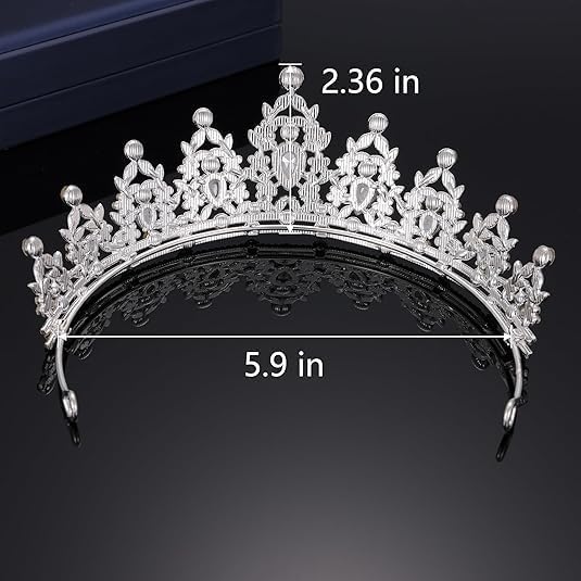 Kamirola - Queen Crown and Tiaras Princess Crown for Women and Girls Crystal Headbands for Bridal, Princess for Wedding and Party（01）