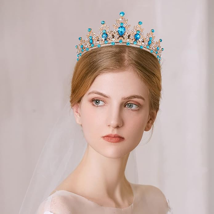Kamirola - Queen Crown and Tiaras Princess Crown for Women and Girls Crystal Headbands for Bridal, Princess for Wedding and Party（01）