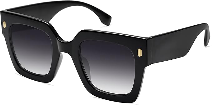 SOJOS Vintage Oversized Square Sunglasses for Women,Retro Womens Luxury Big Large Sun Glasses UV400 SJ2194