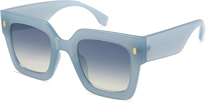 SOJOS Vintage Oversized Square Sunglasses for Women,Retro Womens Luxury Big Large Sun Glasses UV400 SJ2194
