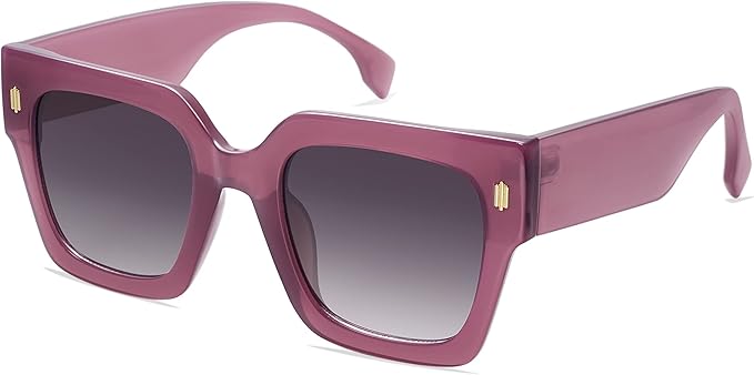 SOJOS Vintage Oversized Square Sunglasses for Women,Retro Womens Luxury Big Large Sun Glasses UV400 SJ2194