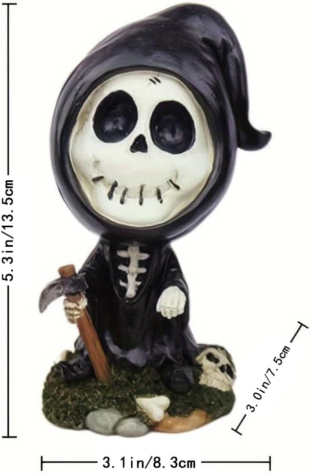 Halloween Figurines Grim Reaper Figurine Death Statue Decoration