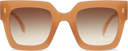 SOJOS Vintage Oversized Square Sunglasses for Women,Retro Womens Luxury Big Large Sun Glasses UV400 SJ2194