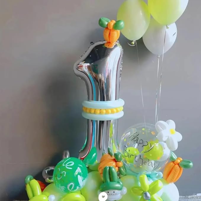 40 inch Silver Number Balloon Giant Foil Helium Balloons Silver Number 9 Balloon for 9th Birthday Party Anniversary Decorations Supplies
