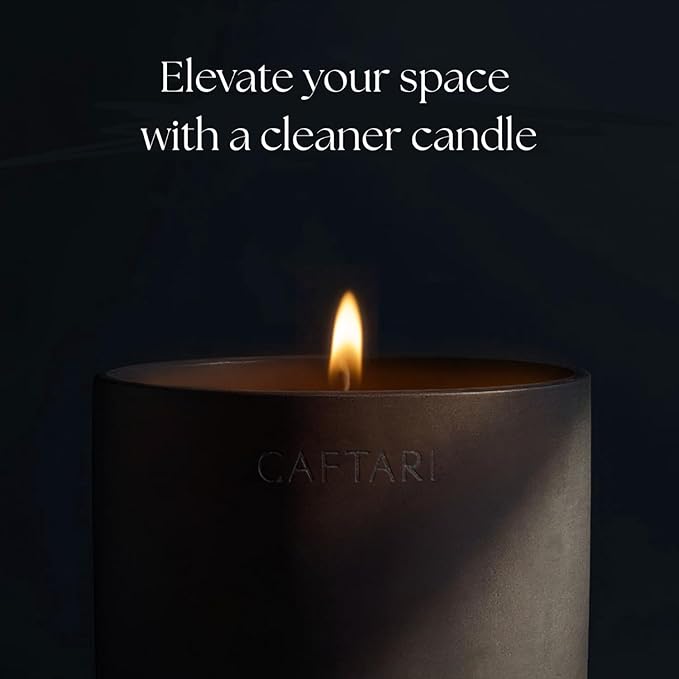 CAFTARI Luxury Aromatherapy Candle | Rose, Sandalwood & Violet Scented | 60 Hour Burn | Clean Coconut Soy Wax | Vegan, Gift-Ready Candle for Upliftment, Presence and Happiness | Dolce Far Niente