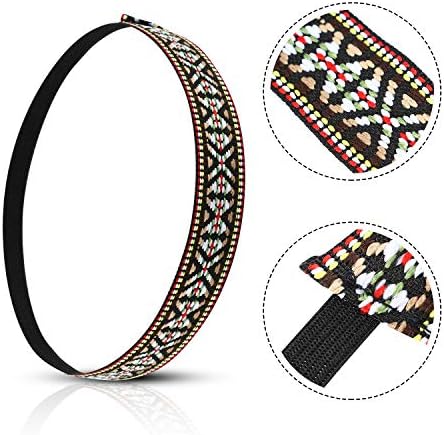 WILLBOND 4 Pcs 70s Accessories Women Hippie Costume Set - Sunglasses, Necklace Earrings, Headband, Outfits for Carnival Halloween 70s 60s Party Accessories