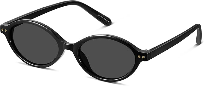 GRFISIA Retro Oval Sunglasses Womens Small Trendy Sun Glasses Sunnies UV400 Protection