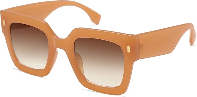 SOJOS Vintage Oversized Square Sunglasses for Women,Retro Womens Luxury Big Large Sun Glasses UV400 SJ2194