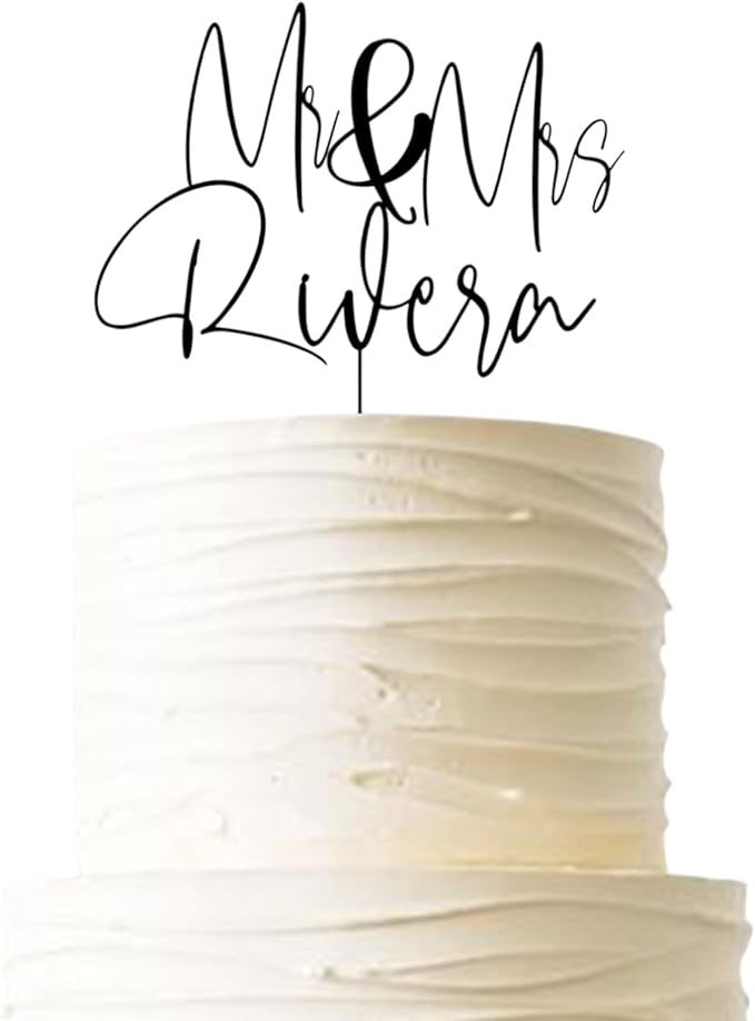 Wedding Cake Toppers, Wedding Cake Toppers Bride and Groom, Custom Cake Topper, Customize Your Own Anniversary Mr and Mrs Cake Topper