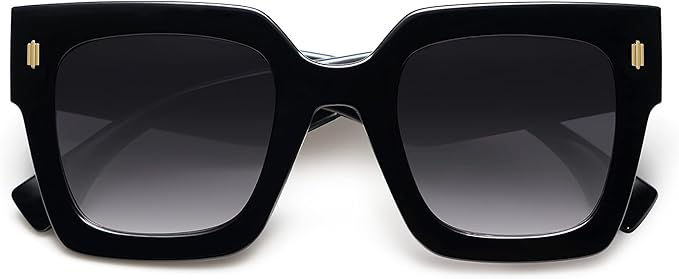 SOJOS Vintage Oversized Square Sunglasses for Women,Retro Womens Luxury Big Large Sun Glasses UV400 SJ2194