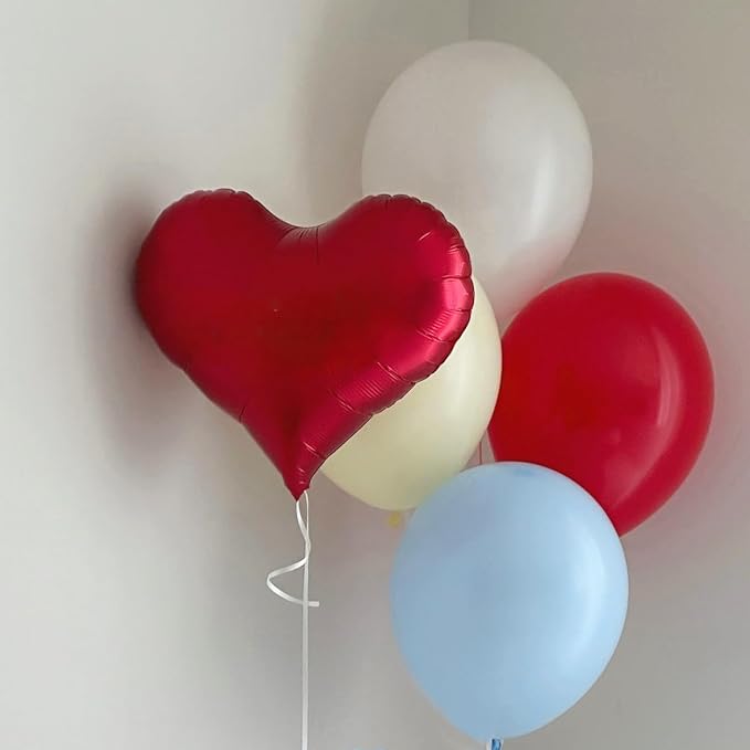 Red Heart Balloons,24Inch Large Red Heart Foil Balloons for Valentine's Day Birthday Wedding Baby Shower Anniversary Party Decorations