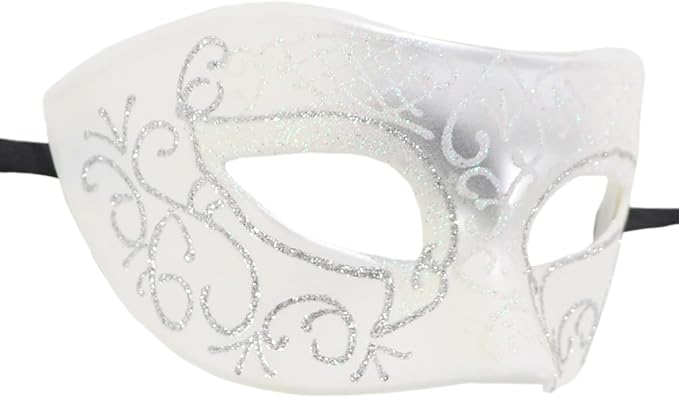 Coolwife Couples Masquerade Masks Metal Venetian Mardi Gras Party Evening Prom Costume Mask