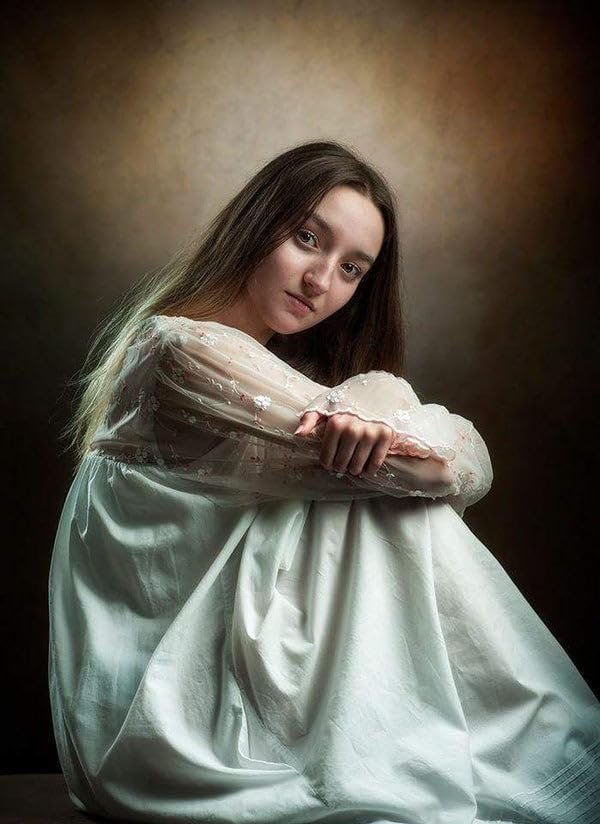 Kate Abstract Photography Backdrops Portrait Phoro Backdrops for Headshot Brown Portrait Photography Studio Props, 5x7ft