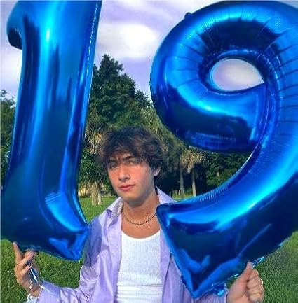 Navy Blue Jumbo Number 29 Balloon 40 Inch, Boy Girl 29 Birthday Supplies, Foil Helium 29 Birthday Giant Balloon, Mylar Blue Number Balloons Anniversary Decorations