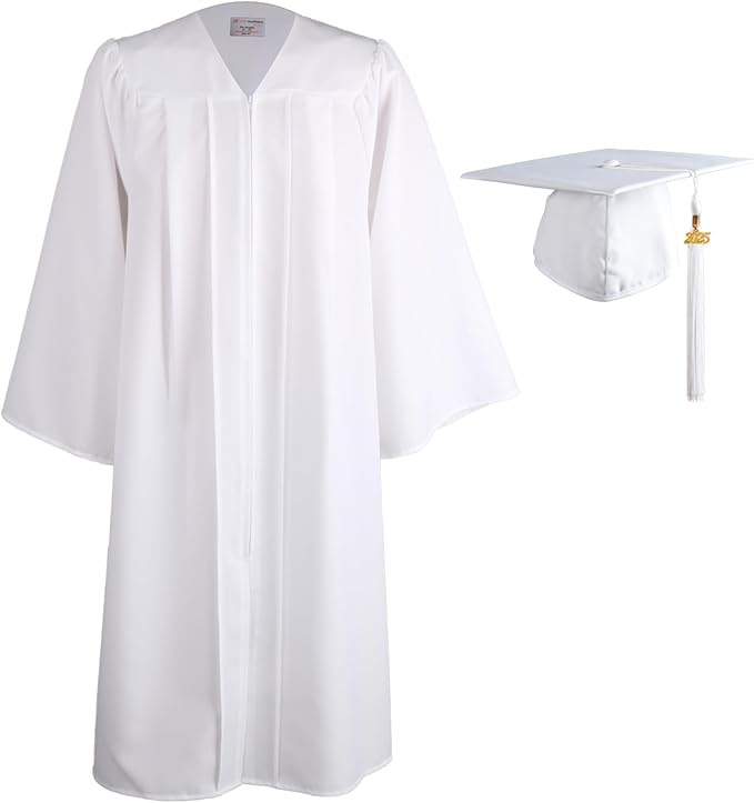 OSBO GradSeason Matte Graduation Cap and Gown 2025 Set with Tassel for High School & College 10 Colors
