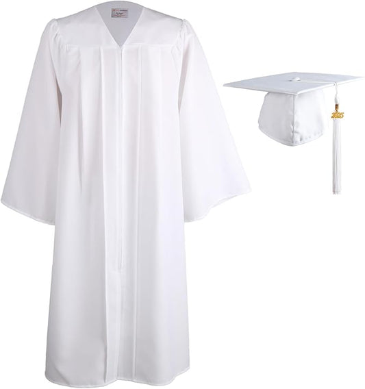 OSBO GradSeason Matte Graduation Cap and Gown 2025 Set with Tassel for High School & College 10 Colors