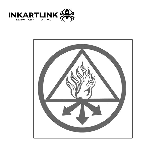 INKARTLINK Tattoo Tech, 2 Sheets Medium Semi Permanent Tattoo, Temporary Tattoos, Last 1-2 Weeks, Waterproof, Realistic Look, No Adhesive, No Reflection (Religion Design)