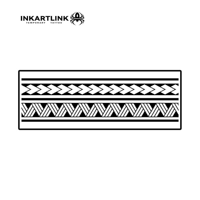 INKARTLINK semi-permanent temporary tattoos, realistic arm tattoos, waterproof and non-reflective, exquisite packaging, unique design (Armband 7)